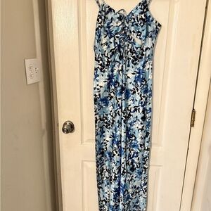 Floral Blue Maxi Dress